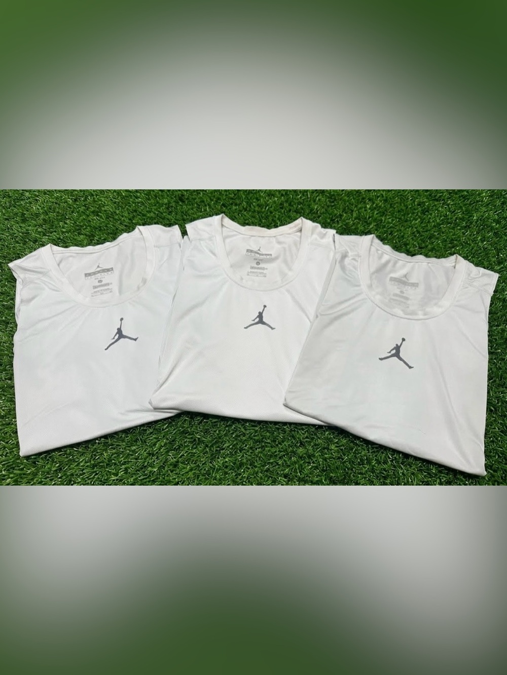 Lot of 3 Jordan Training Dri-FIT Compression Tank Tops Men’s XL White
